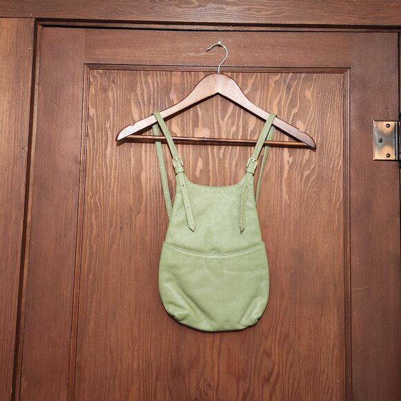 JP Ourse & Cie Handbags - JP Ourse & Cie Kangaroo Backpack Purse in Kiwi